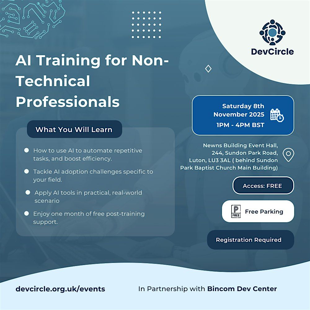 Free  AI Training for Non-Technical Professionals