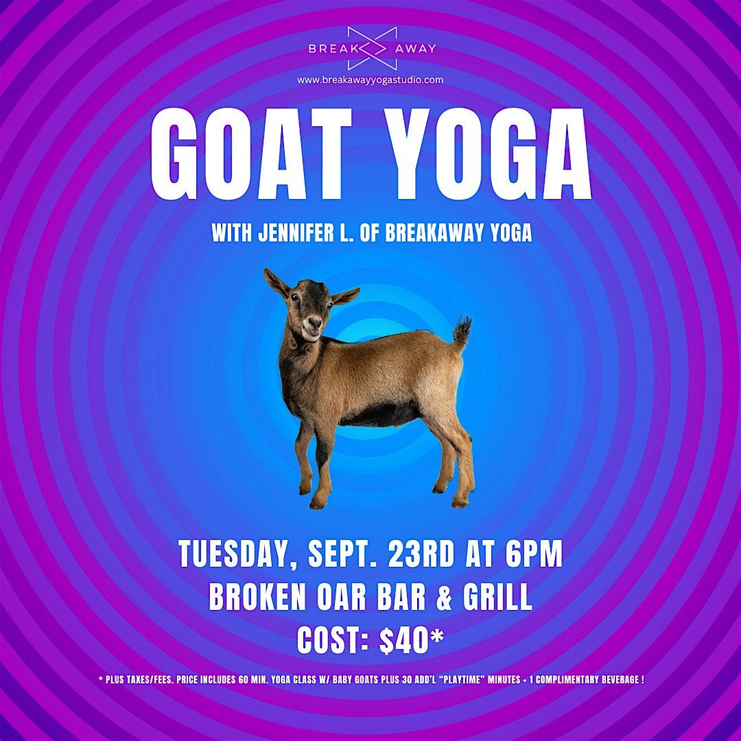 Goat Yoga at Broken Oar Bar & Grill