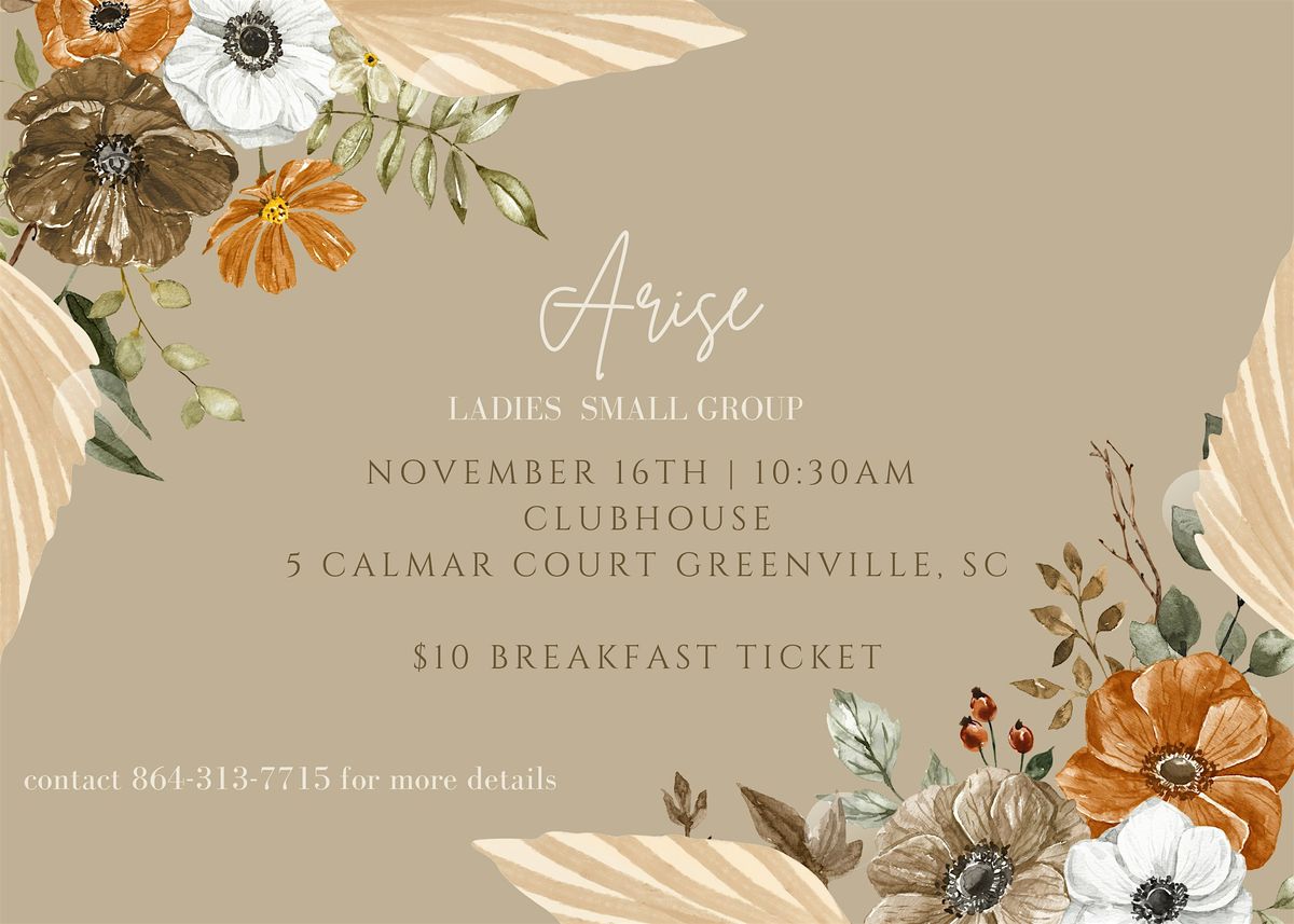 Arise - Ladies Small Group