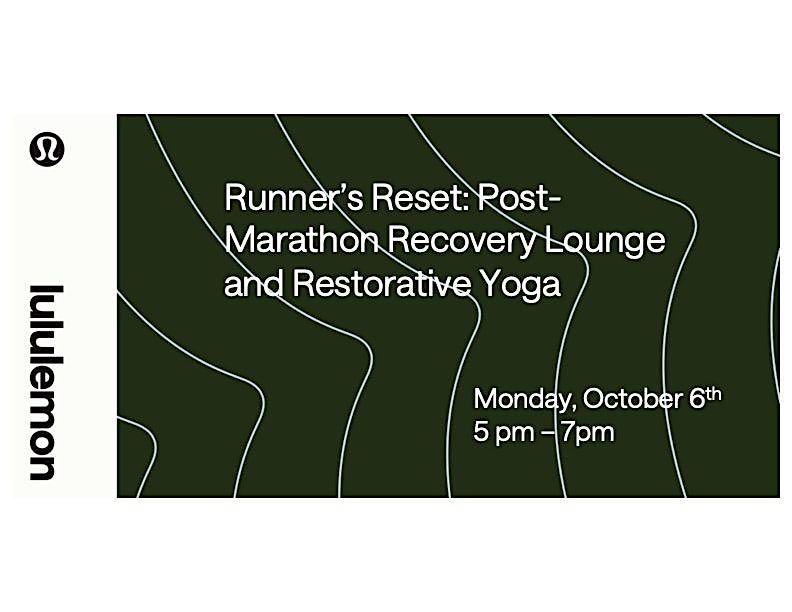Runner's Reset: Post-Marathon  Recovery Lounge and Restorative Yoga