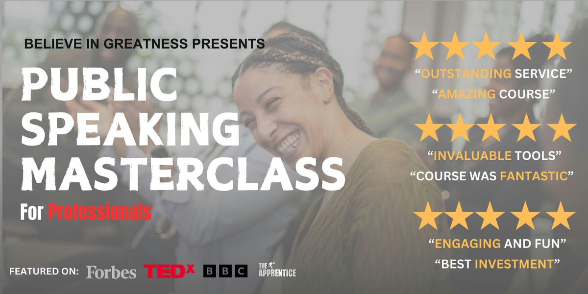 TEDx Presentation Skills Masterclass for Professionals In London