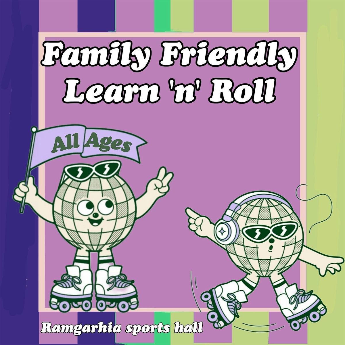 Family learn n' Roller Skate