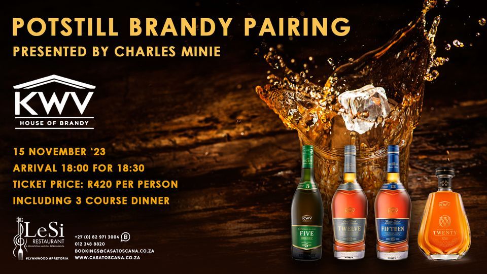 KWV Potstill Brandy Pairing