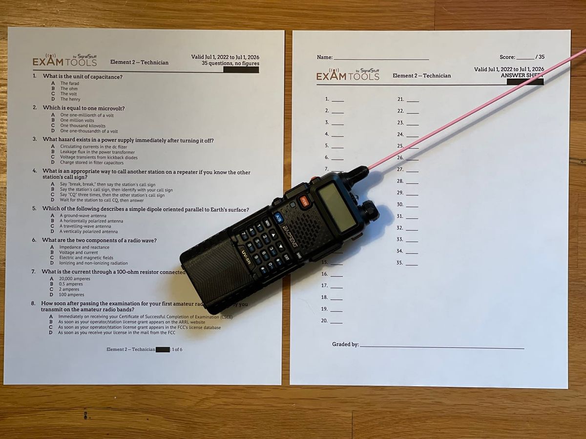 Free Ham Radio Testing