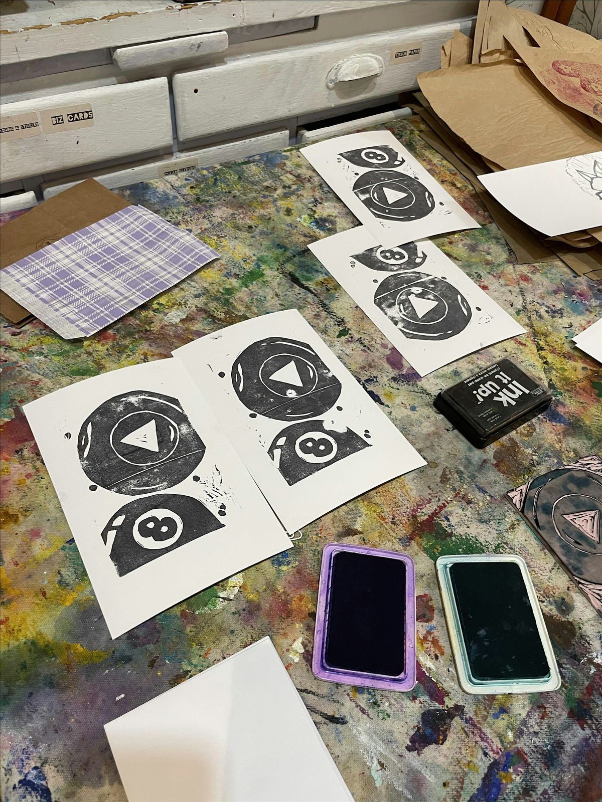 BYOB Galentine Printmaking Workshop: Lino & Cards-