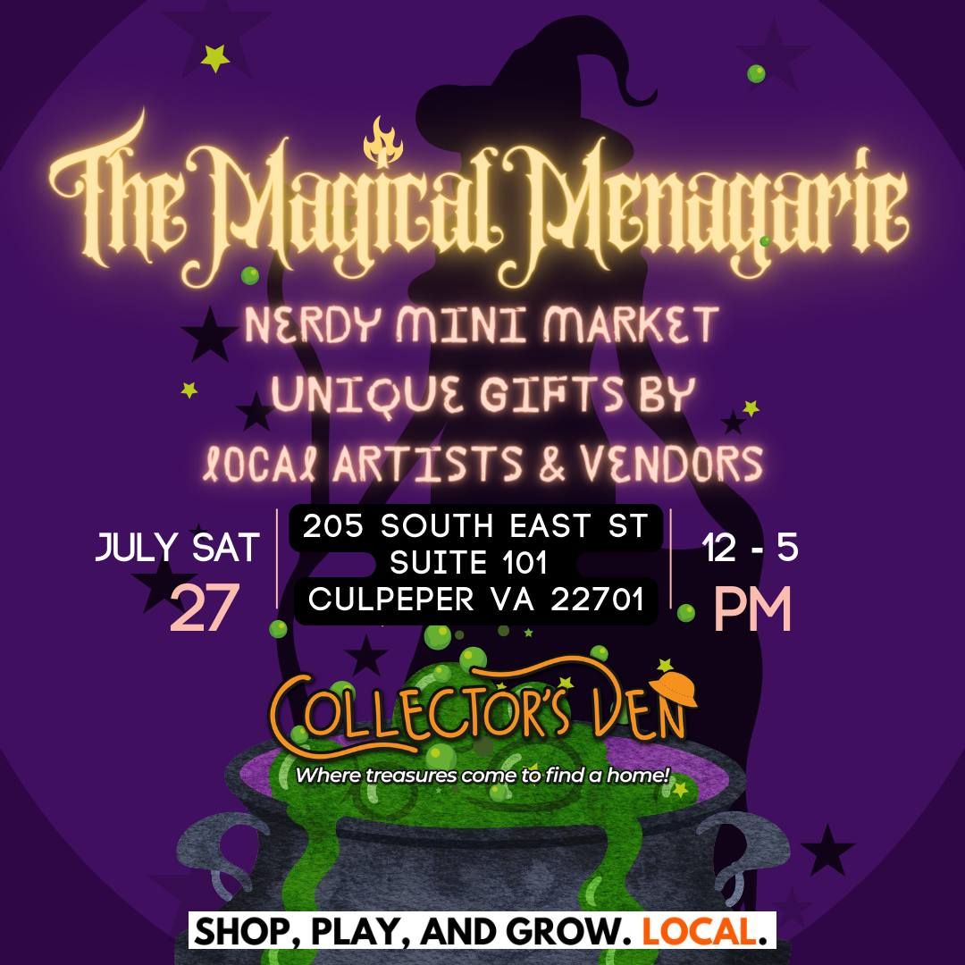 Wizard Weekend: Nerdy Mini Market @The Magical Menagerie