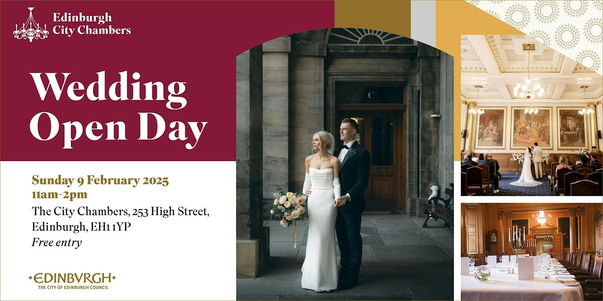 Edinburgh City Chambers Wedding Open Day 2025