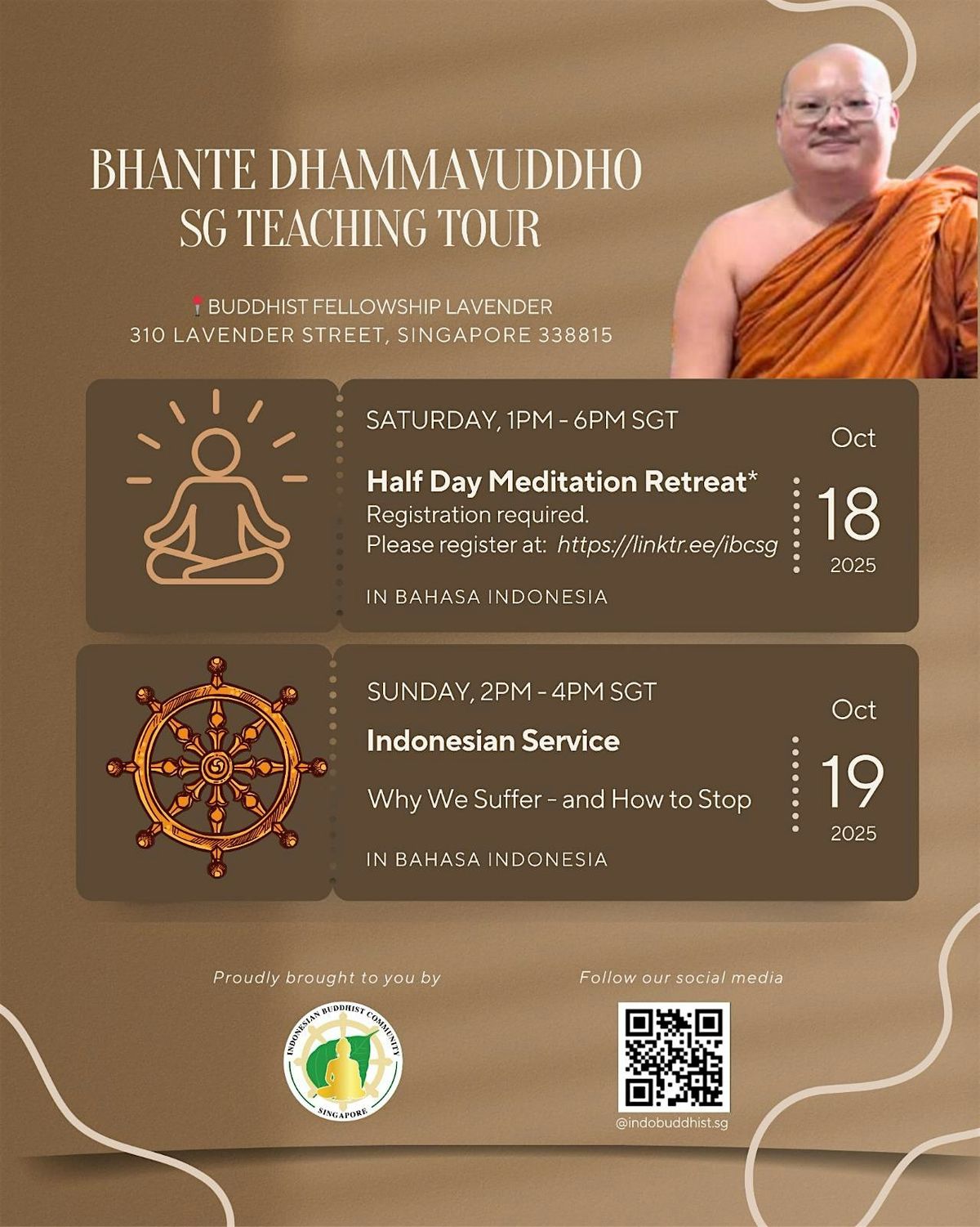 Half-day Meditation with Bhante Dhammavuddho