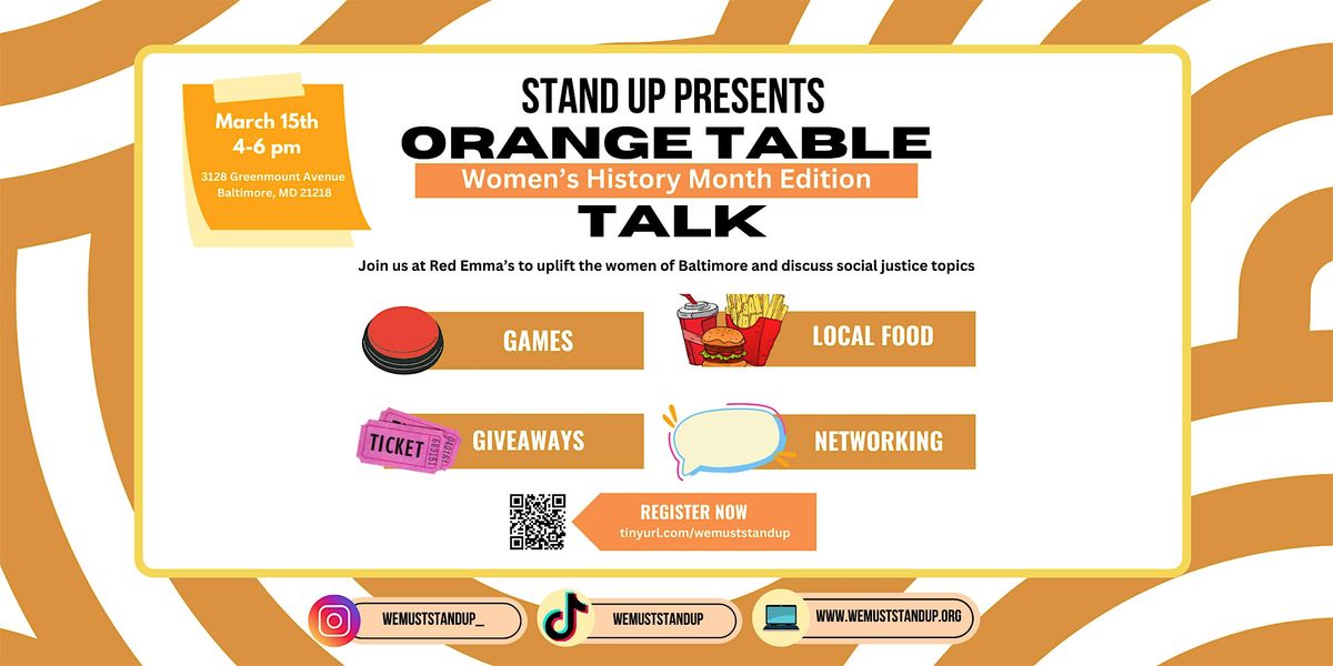 Orange Table Talk: Women's History Month Edition