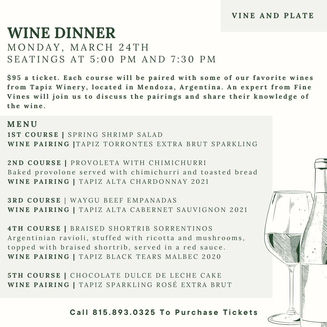 Wine Dinner | Vine and Plate 