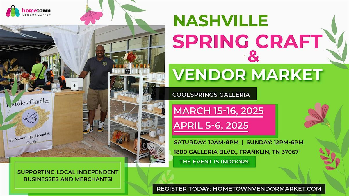 Nashville Spring Craft and Vendor Market