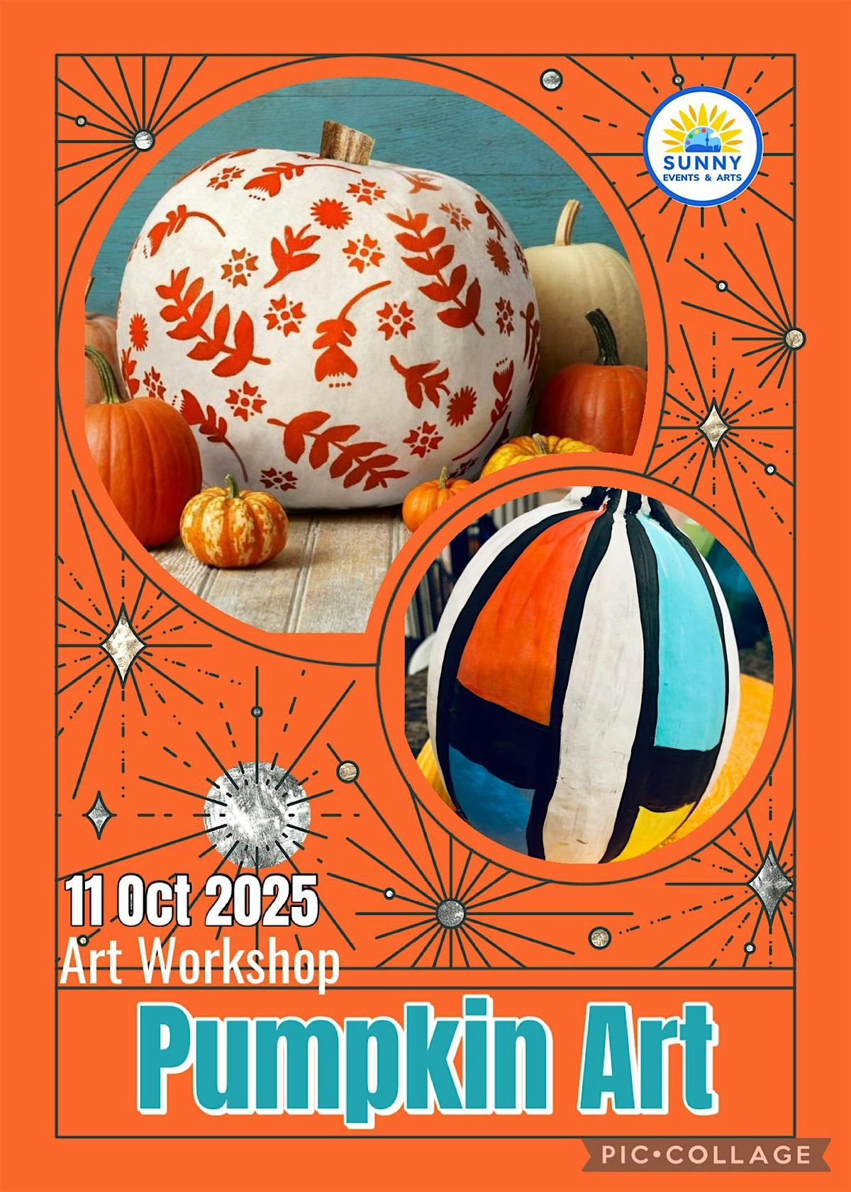 Art Workshop for adults Pumpkin Art