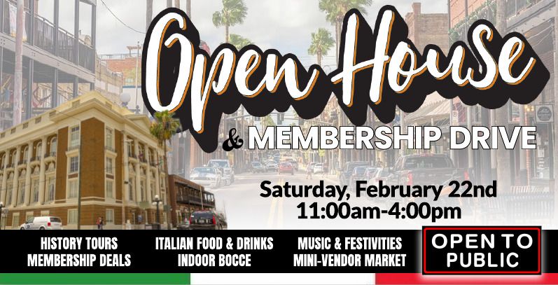 Italian Club Open House & Membership Drive