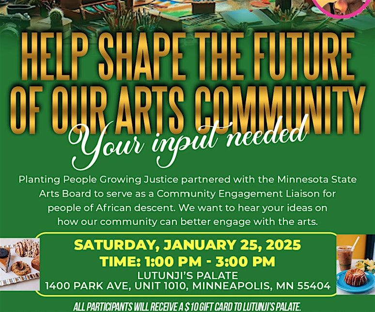 PPGJ & Minnesota State Arts Board Community Survey Event