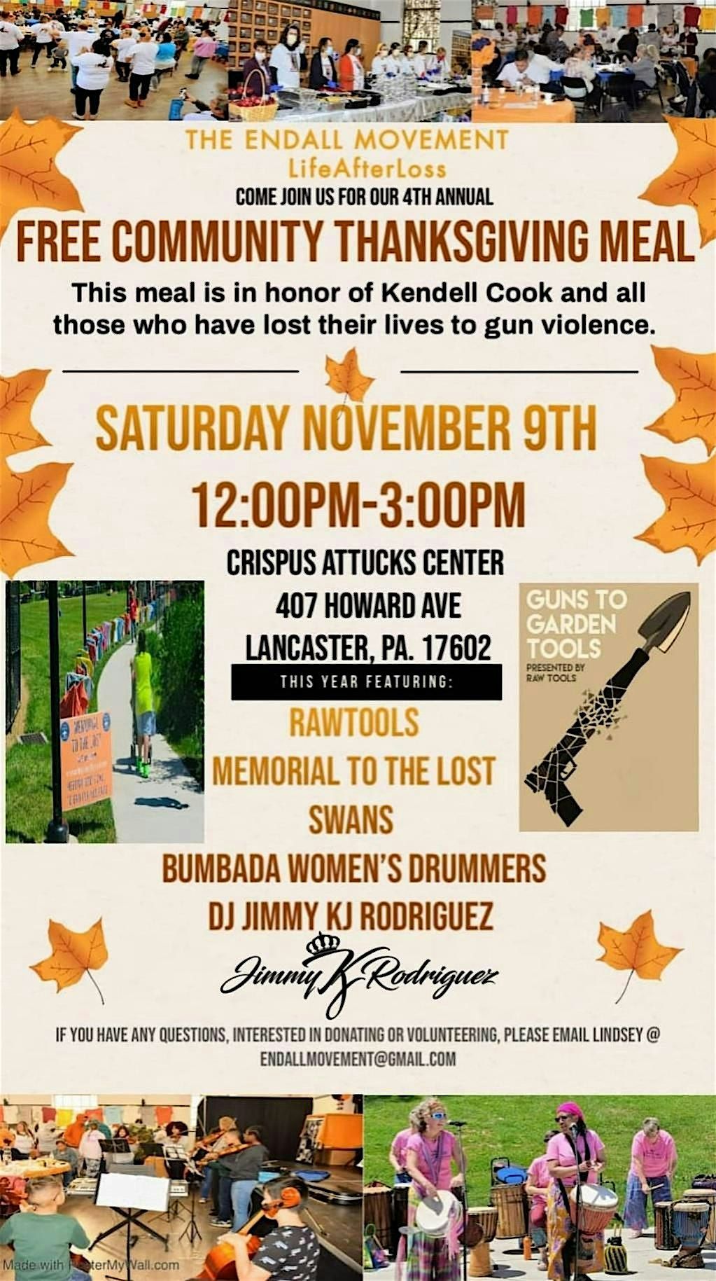 Free Community Gun Violence Awareness Thanksgiving Meal