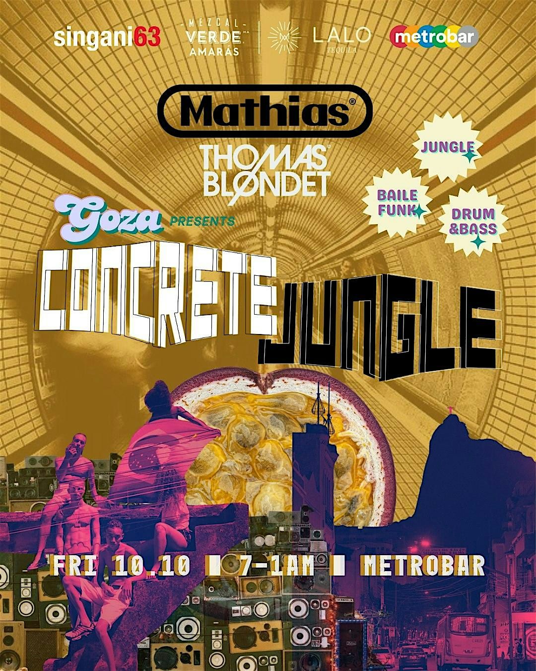 Goza presents Concrete Jungle: Latin Party at metrobar