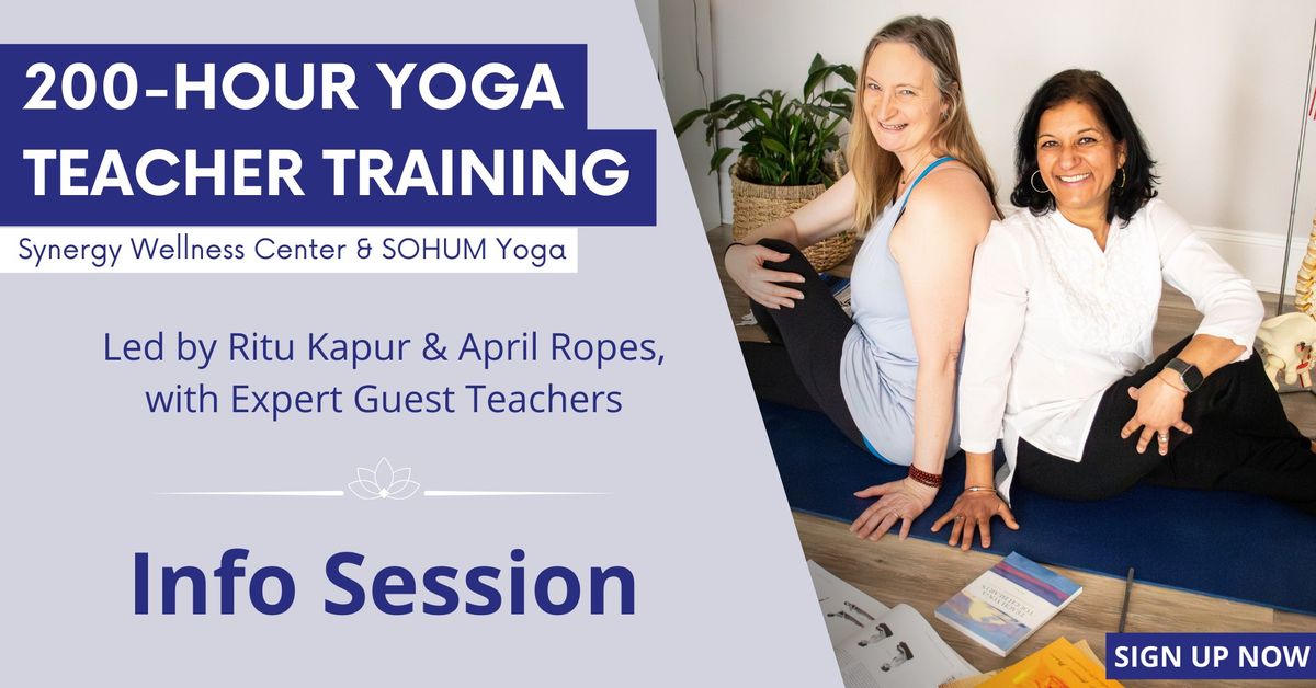 FREE LIVESTREAM Information Session for 200-hour Teacher Training with Ritu Kapur and April Ropes