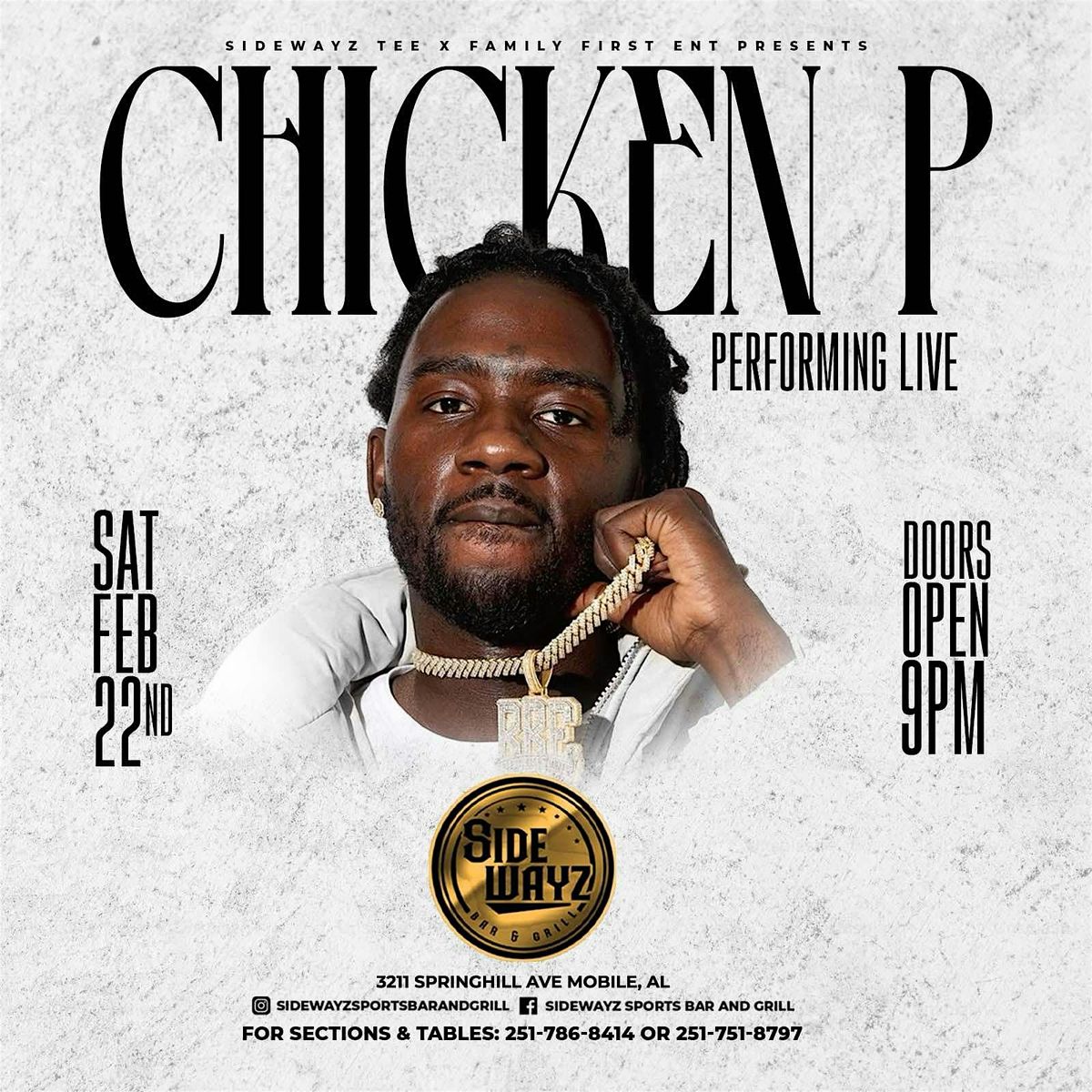 Chicken P Performing Live at Sidewayz