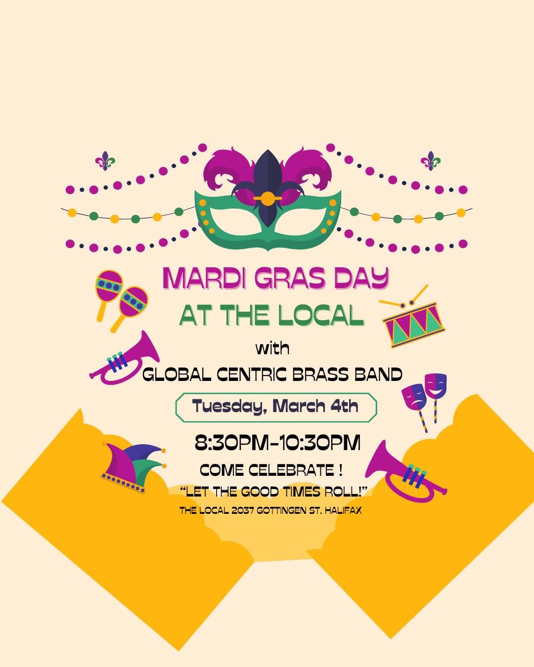 Mardi Gras Day at The Local! 