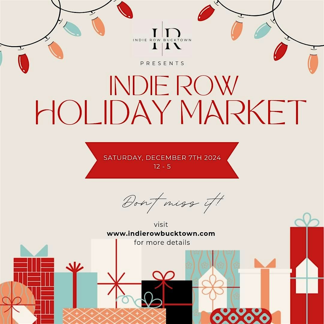 Indie Row Bucktown's Holiday Market