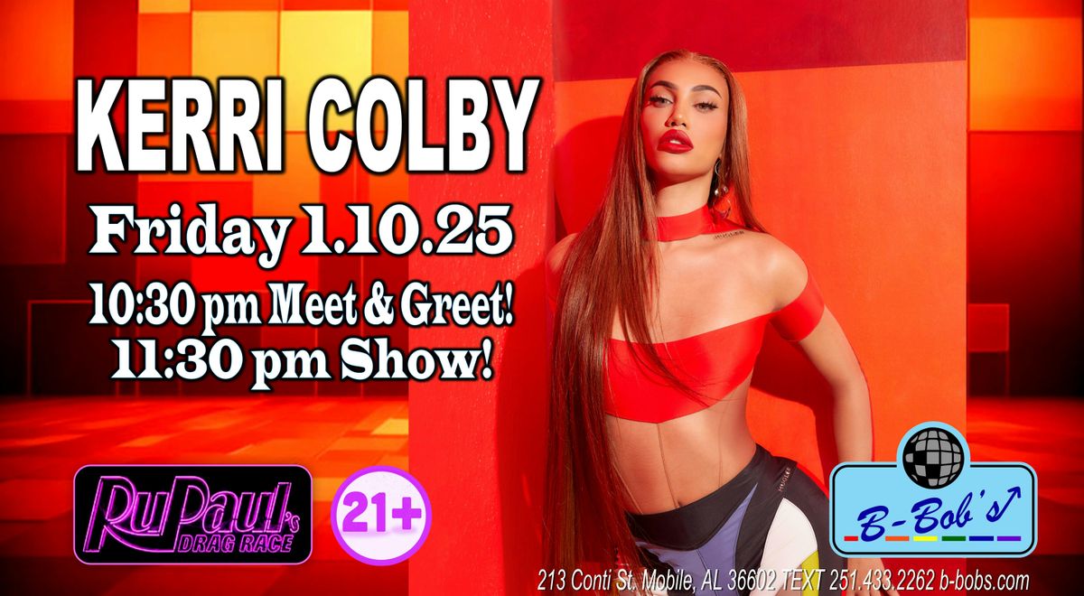 Kerri Colby RPDR alum Performs at B-Bob's