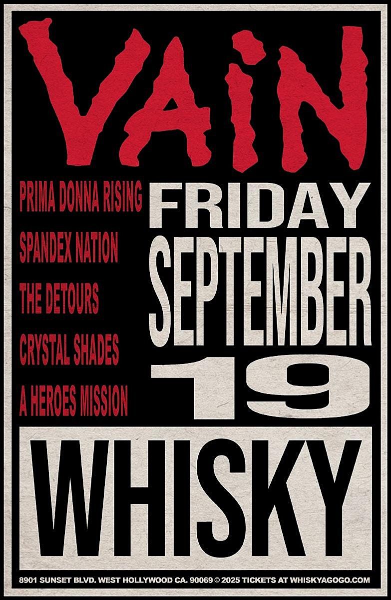 A Heroes Mission opening up for Vain at Whiskey A Go-Go in Hollywood, CA