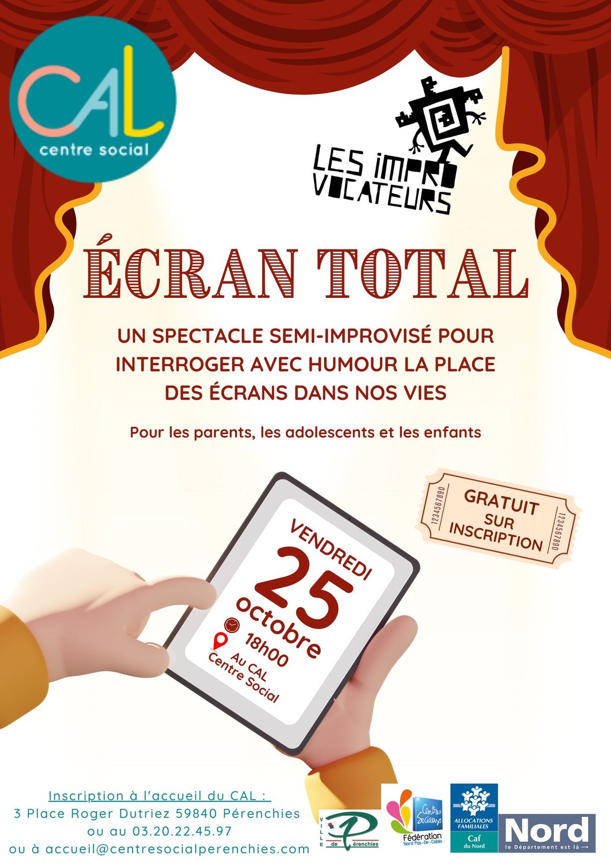 \ud83d\udcf1 \u00c9CRAN TOTAL \ud83d\udcf1- un spectacle \u00e0 ne pas louper !