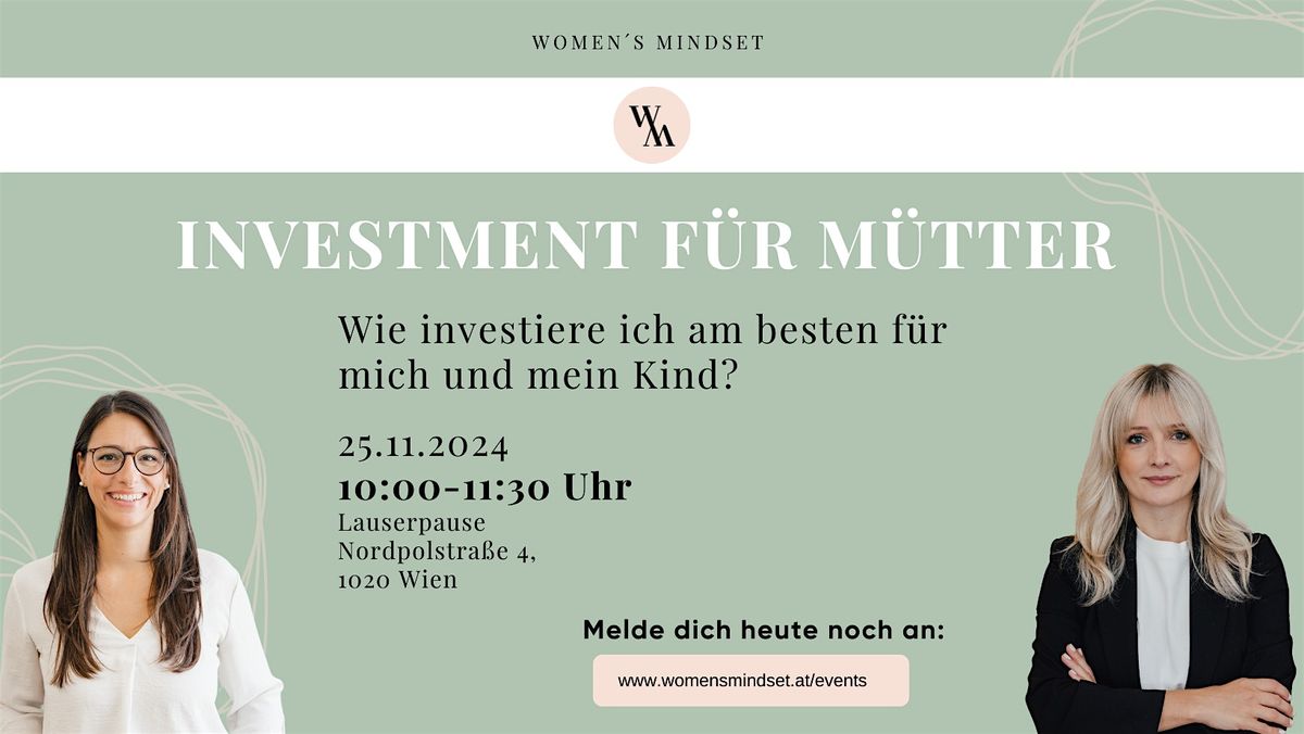 Finanzworkshop - Investment f\u00fcr M\u00fctter