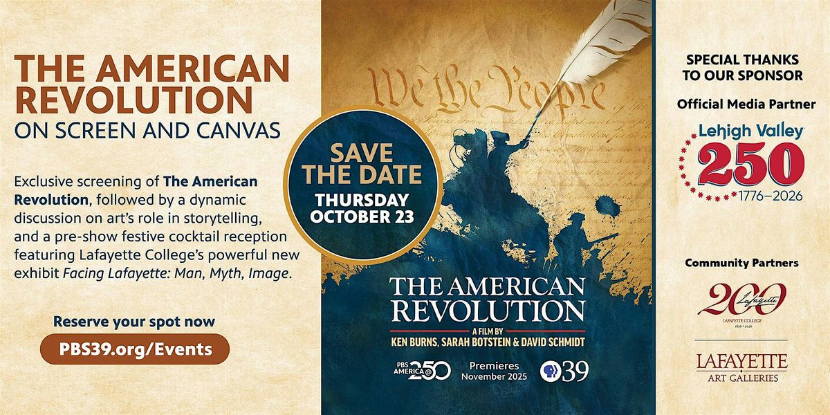 THE AMERICAN REVOLUTION on Screen and Canvas