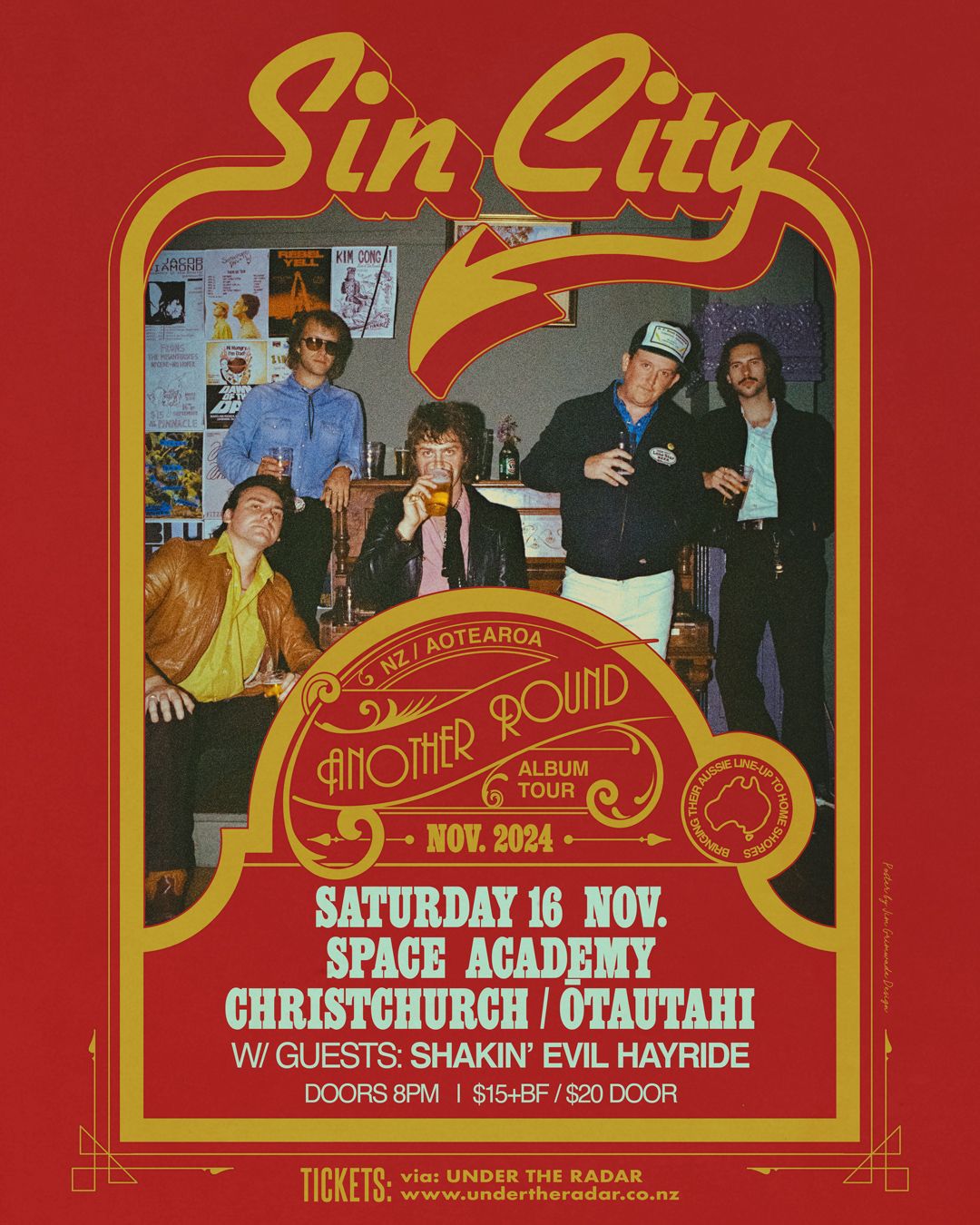 Sin City 'Another Round' Aotearoa Tour - Christchurch