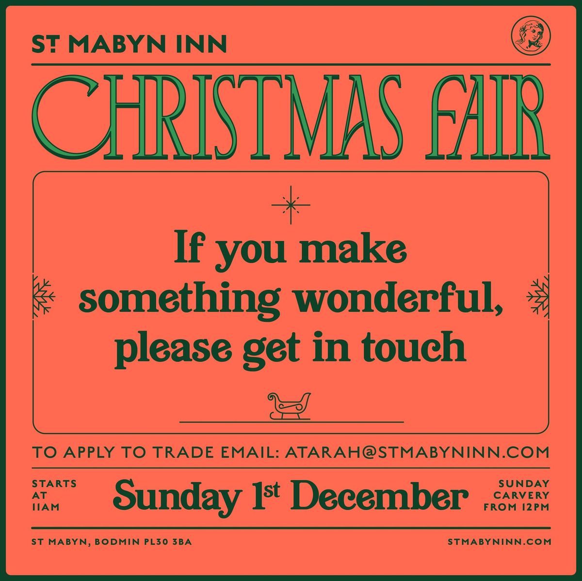 St Mabyn Inn Christmas fair