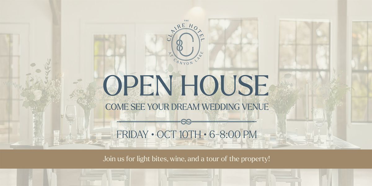 Open House at The Claire Hotel - Weddings & Private Events