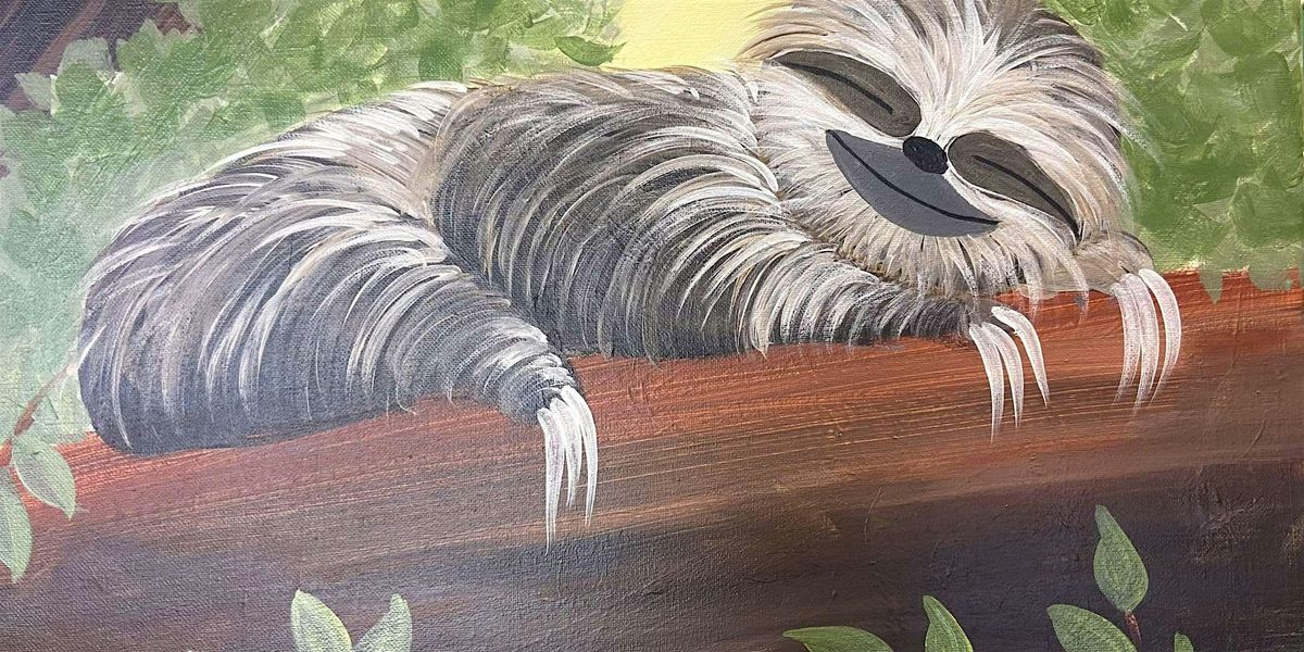 Snoozing Sloth - Paint and Sip by Classpop!\u2122