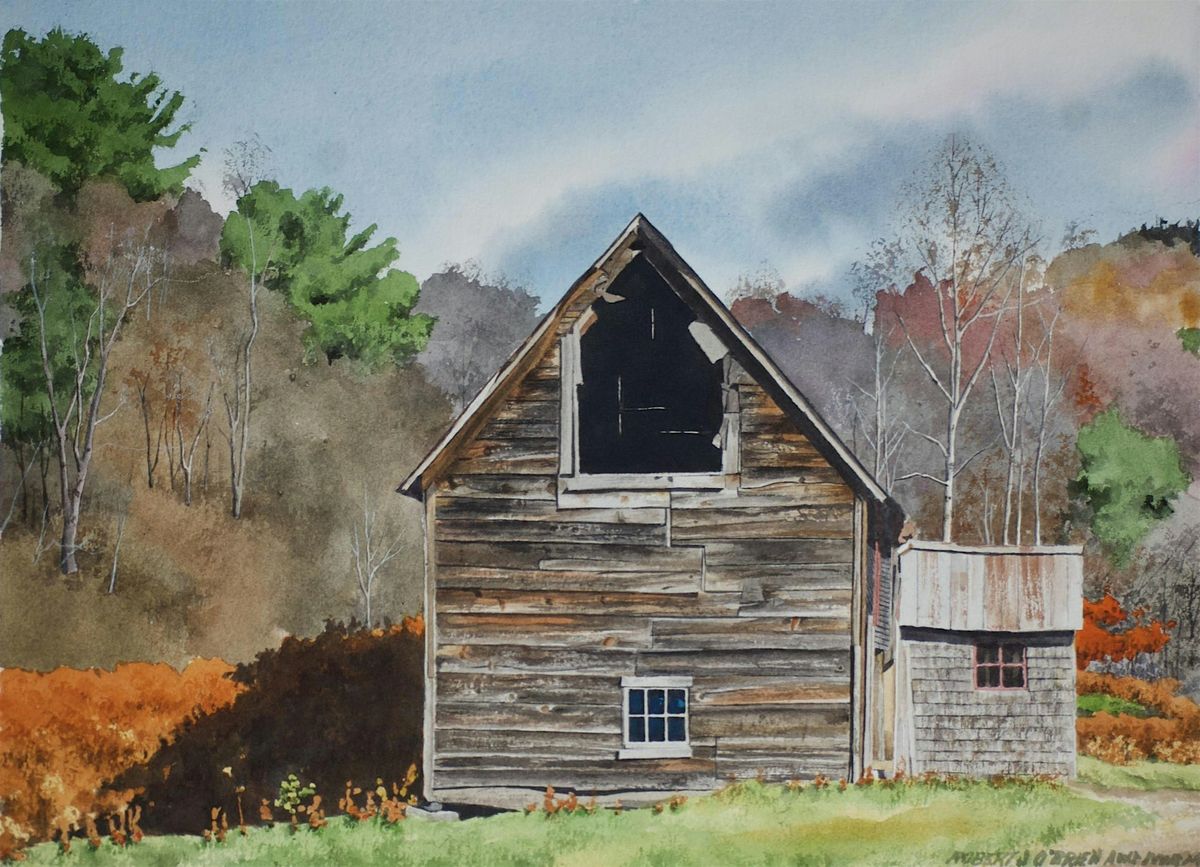 Painting New England Barns in Watercolor with Rob O'Brien