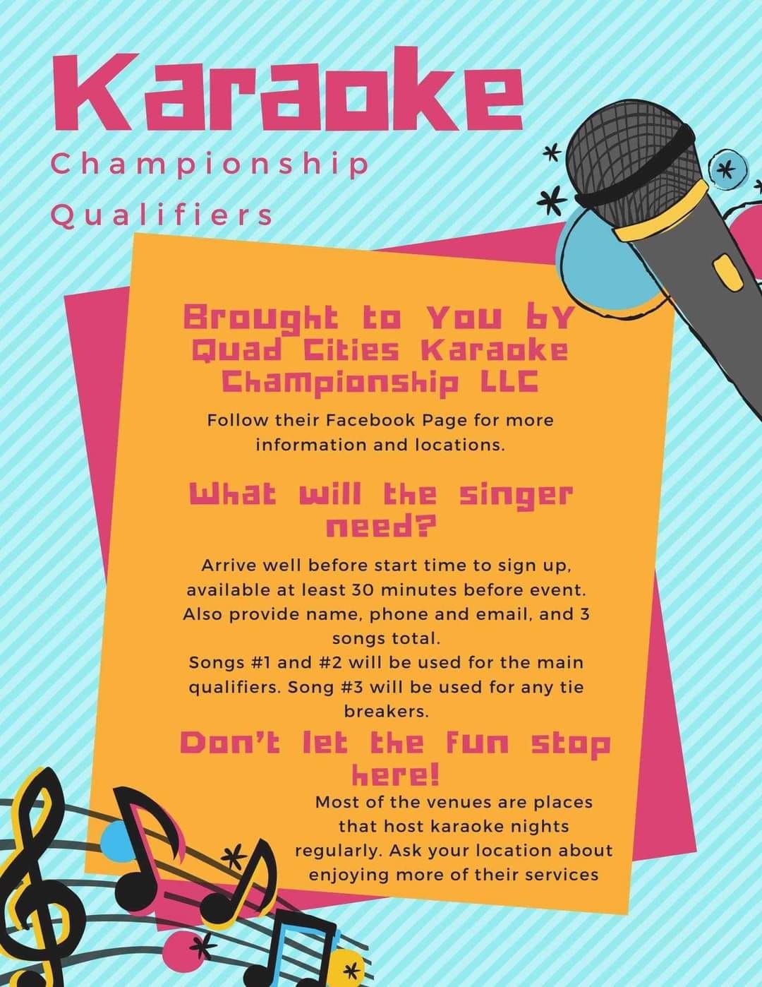 2024 Quad Cities Karaoke Championship Qualifier
