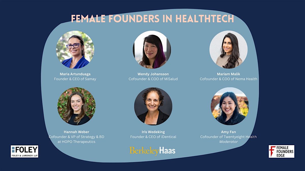 Female Founders in Healthtech Panel