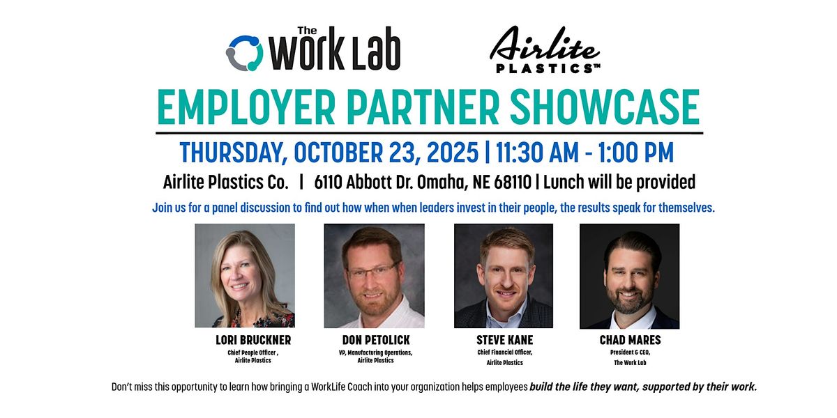 The Work Lab Employer Partner Showcase Host Site: Airlite Plastics Co.