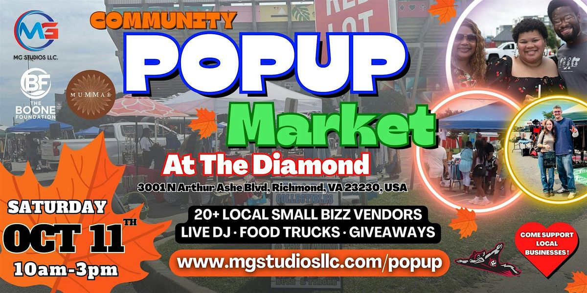 Popup Market At The Diamond October 11th