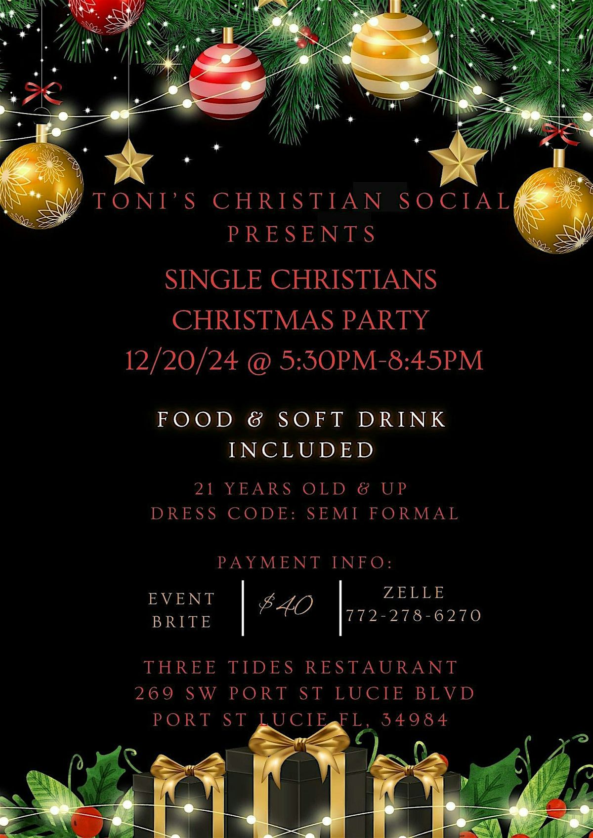 Single Christians Christmas Party