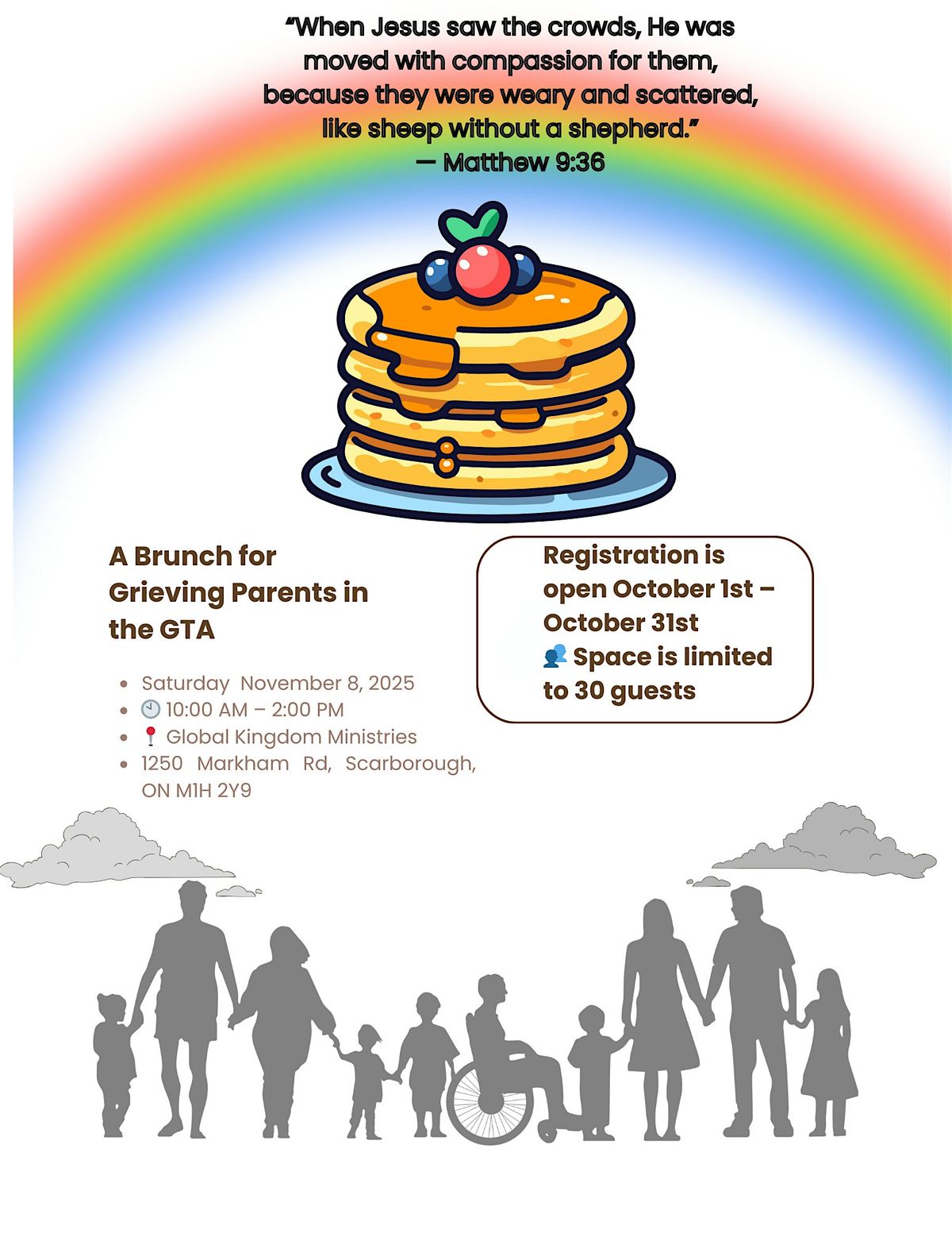 A Brunch for Grieving Parents in the GTA