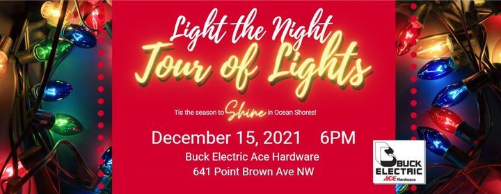 Ace Hardware Dec 1 2022 Christmas Light The Night Tour Of Lights, Buck Electric Ace Hardware, Hoquiam, 15  December 2021
