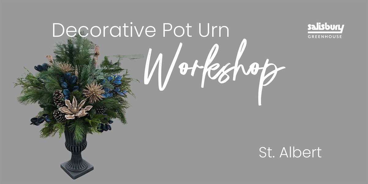 Decorative Pot Urn| Workshop | Salisbury at Enjoy | St. Albert