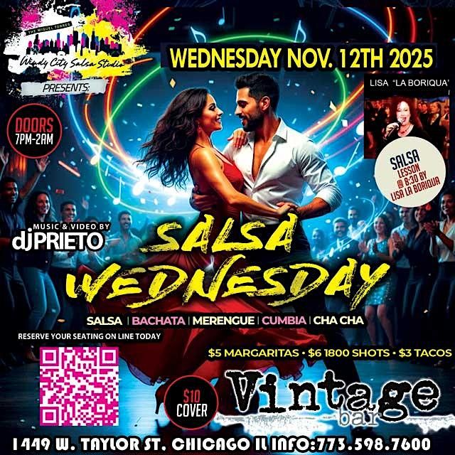 Salsa Wednesdays @ Vintage Bar (Guest Teacher Night)
