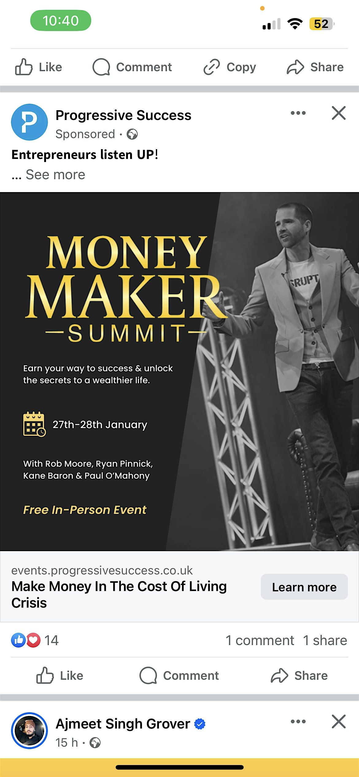 Money Maker Summit | LONDON Business Networking & Training | Entrepreneurs