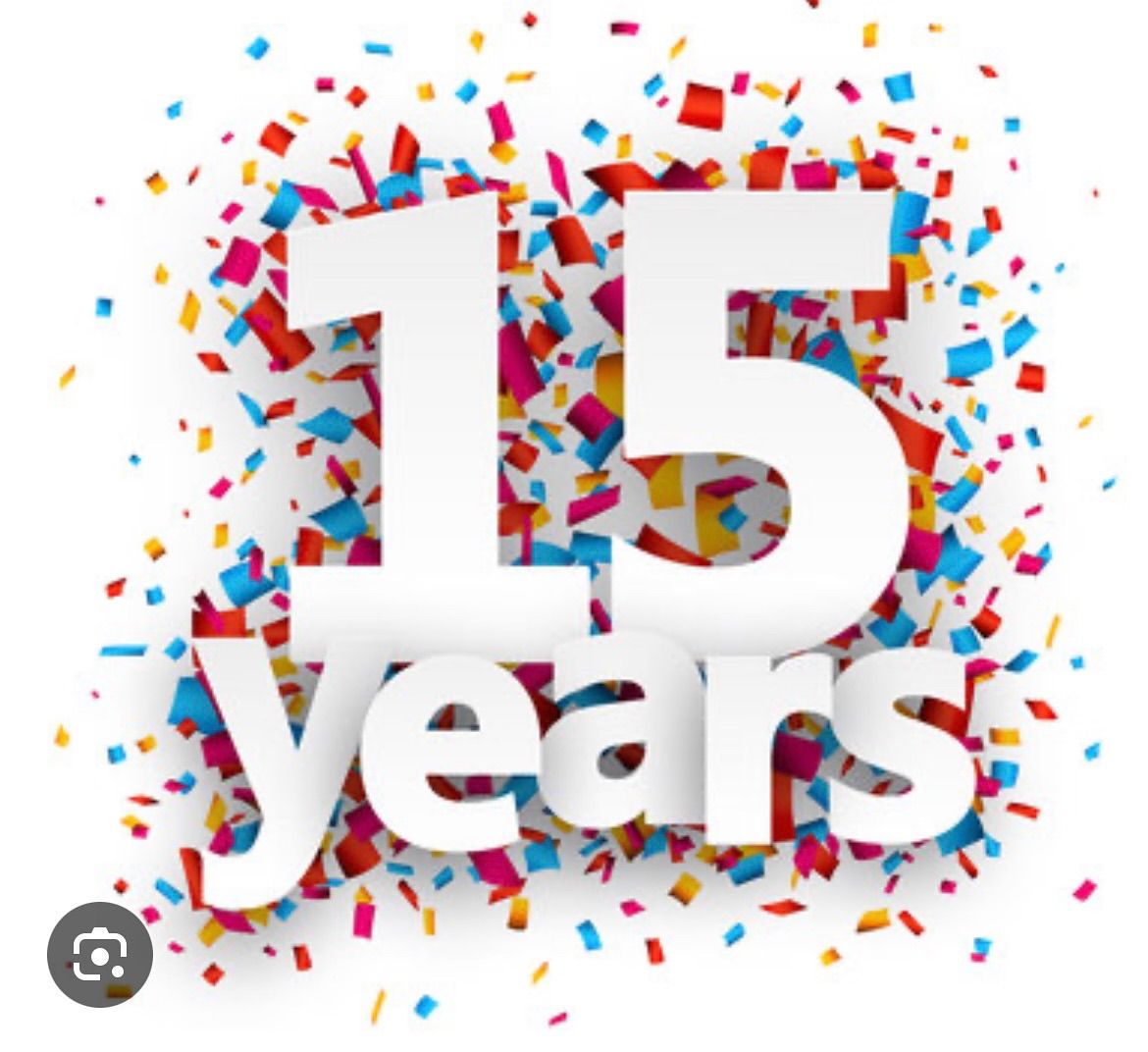 Celebrating 15 years of business 