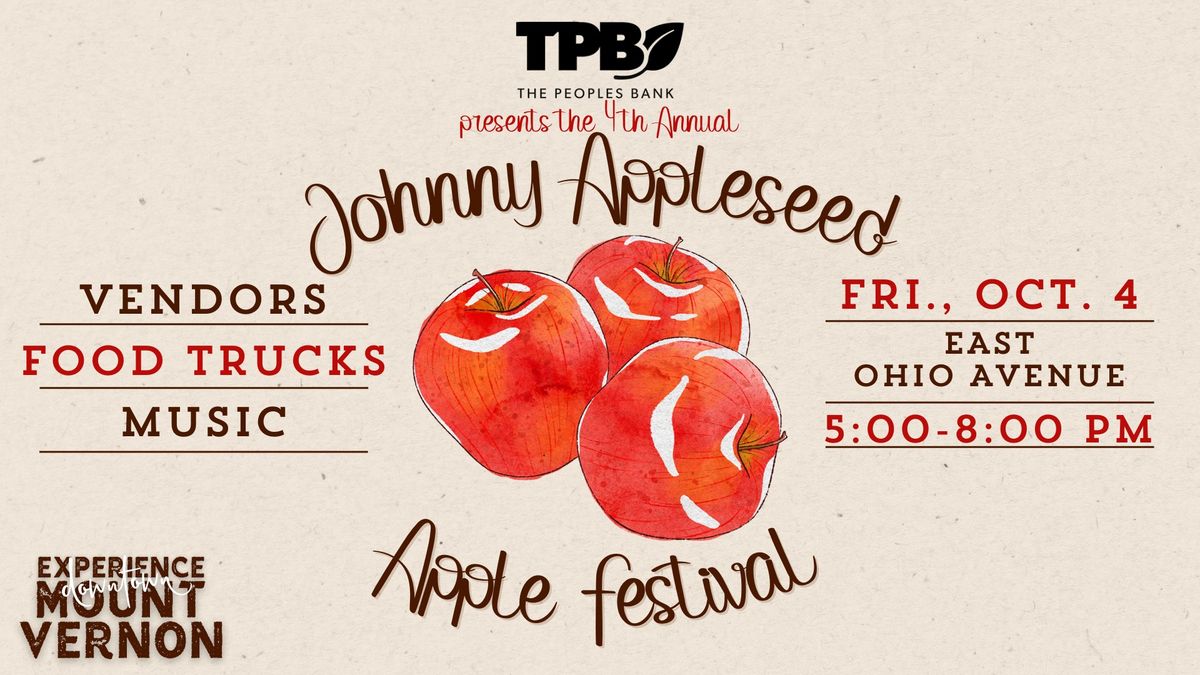 4th Annual Johnny Appleseed Apple Festival presented by The Peoples Bank