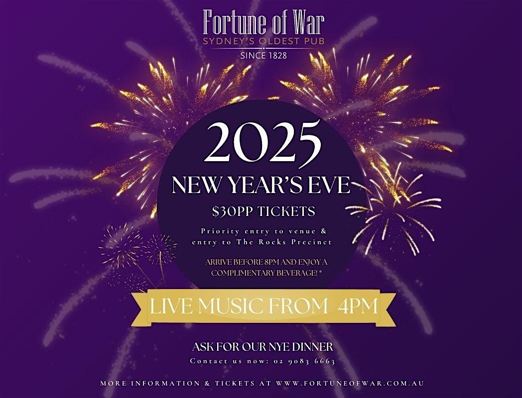 New Year's Eve 2024 @ The Fortune of War