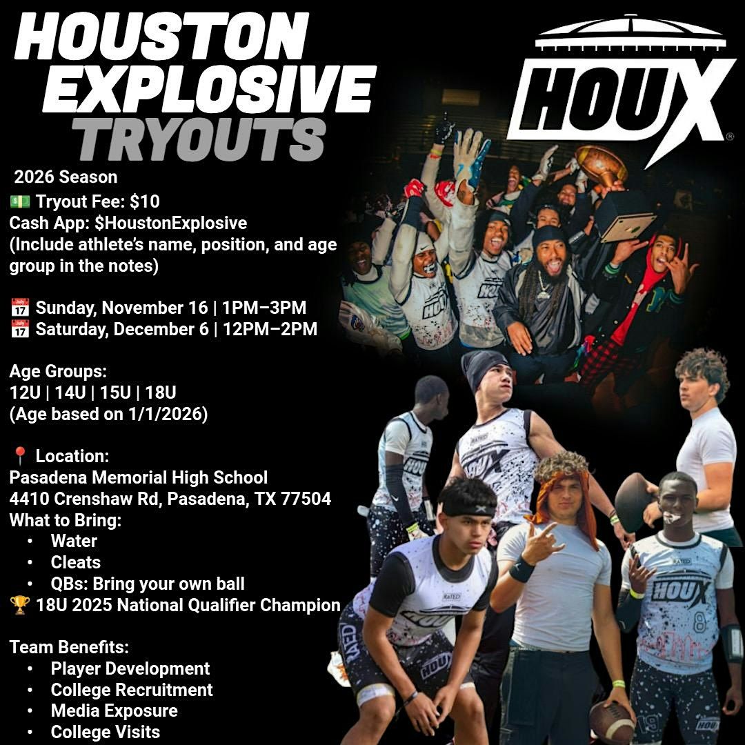 2026 Houston Explosive 7v7 Tryouts