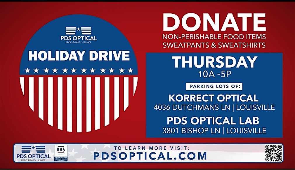 PDS Optical Holiday Food Drive