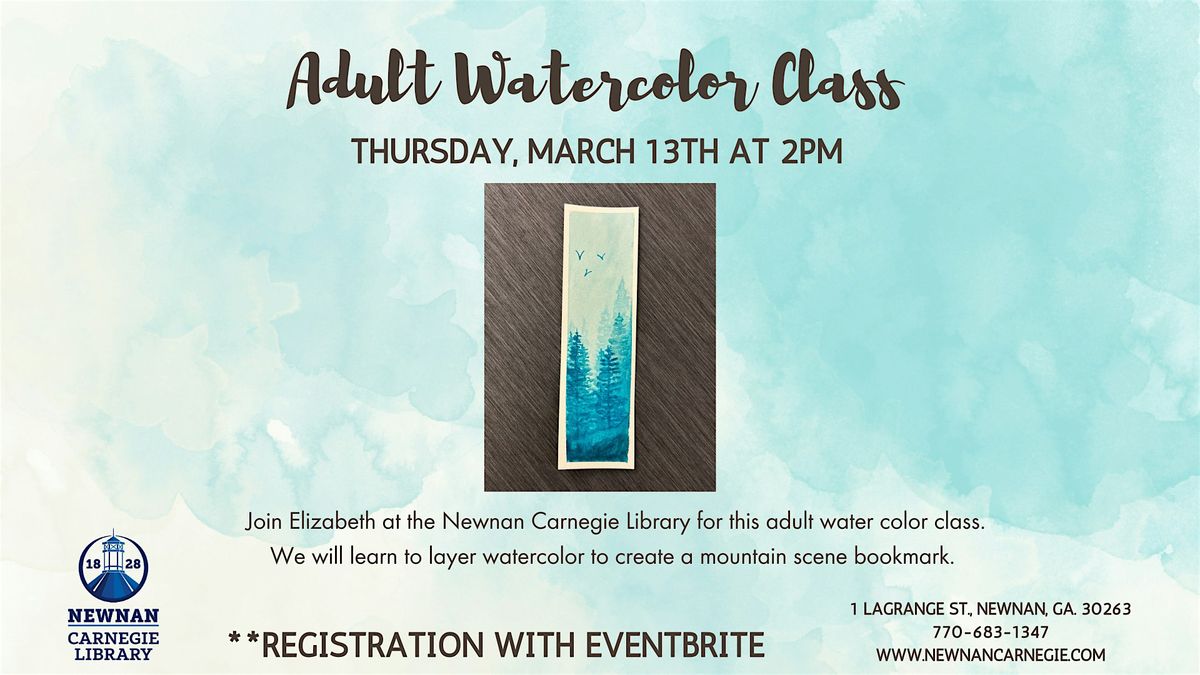 Adult Watercolor Class